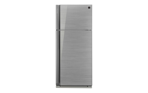 Sharp 2DOORS Refrigerator Glass Silver