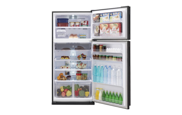 Sharp 2DOORS Refrigerator Glass Silver - Image 2