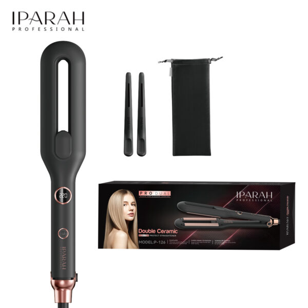 Iparah P-126 Dual Plate Professional Ceramic Hair Straightener