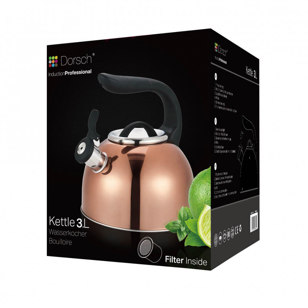 GOLD STEAL TEA KETTLE 3 L - Image 2