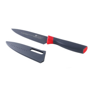 CUTTING BOARD & KNIVES SET RED