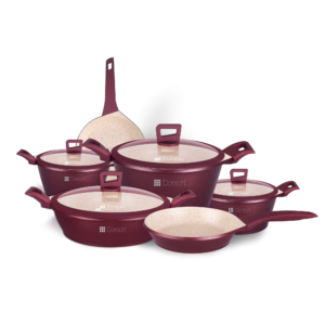 PREMIUM CERAMIC COOKWARE SET - 6 PCS