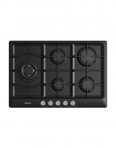 Gaz Cooktop Black 90cm
