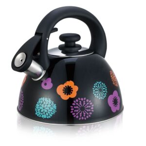 BLACK & FLOWER TEA KETTLE 2.5 L