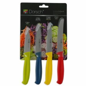 COLORFUL SHARP KNIFE SET - 4PIECES